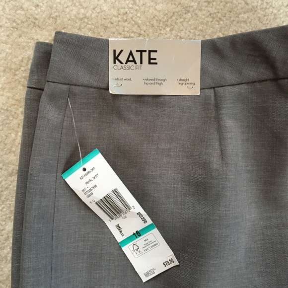 *NEW* Kasper Separates Kate Classic Fit Relaxed Slacks - Size 16 - Picture 3 of 7